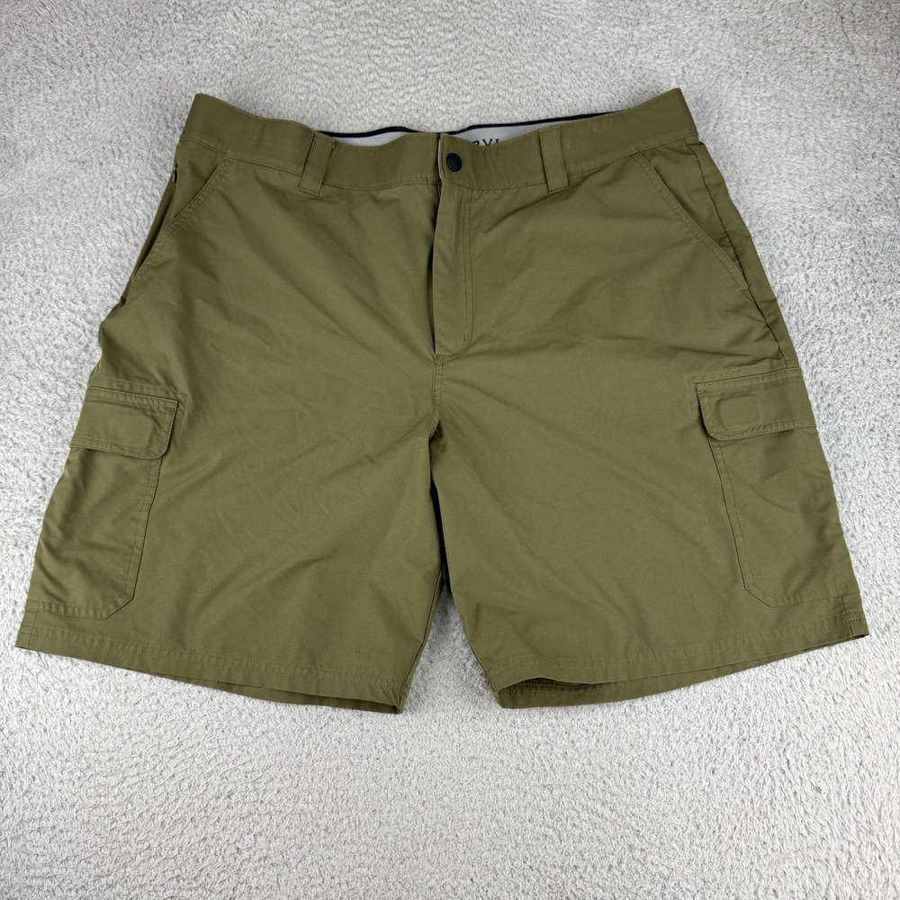 Orvis Cargo Tech Shorts Mens 40‎ Green Performance Quick Dry Wicking Stretch